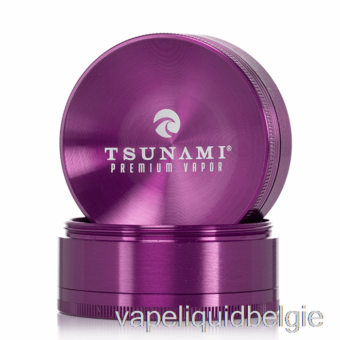 Vape Liquid Tsunami 2,4inch 4-delige Verzonken Top Grinder Paars (63mm)